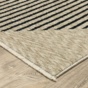 Oriental Weavers Capella High-density Polyester Indoor Area Rug - Soft, Textured Design For Modern And Traditional Spaces Beige,Deep Navy Polyester Ccap04200296st