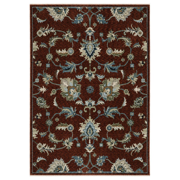 Oriental Weavers Capella Indoor Area Rug – Luxurious Softness, Versatile Styles, And Bohemian Elegance For Any Space Red,Multi Polyester Ccap06200296st