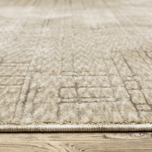 Oriental Weavers Capella Soft Polyester Indoor Area Rug – Versatile, Textured Design For Modern And Traditional Spaces Beige,Brown Polyester Ccap07240340st