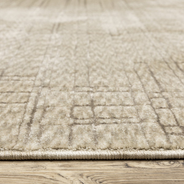 Oriental Weavers Capella Soft Polyester Indoor Area Rug – Versatile, Textured Design For Modern And Traditional Spaces Beige,Brown Polyester Ccap07240340st