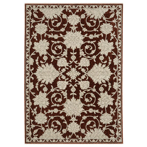Oriental Weavers Capella Indoor Area Rug - Luxurious Softness, Versatile Designs, And Eye-catching Jewel Tones Rust Red,Beige Polyester Ccap08300394st
