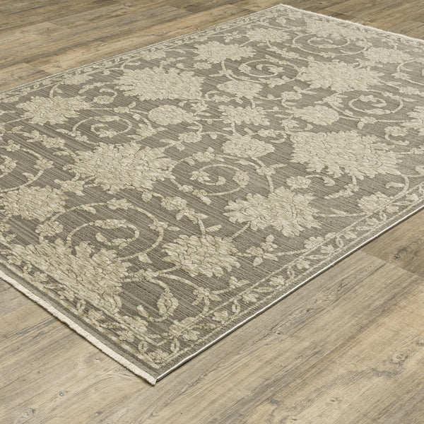 Oriental Weavers Capella Soft Polyester Indoor Area Rug – Versatile Designs With Texture For Modern And Traditional Spaces Grey,Beige Polyester Ccap09160235st