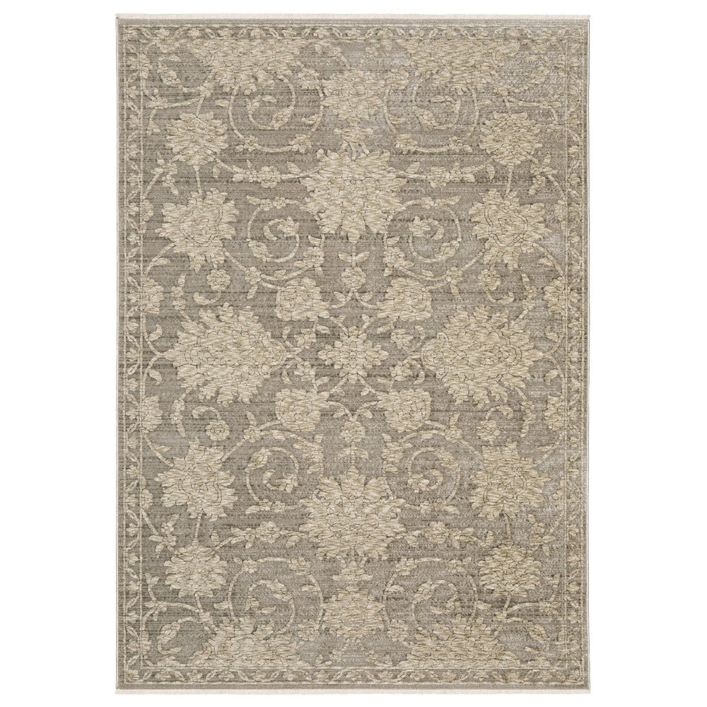 Oriental Weavers Capella Soft Polyester Indoor Area Rug – Versatile Designs With Texture For Modern And Traditional Spaces Grey,Beige Polyester Ccap09160235st