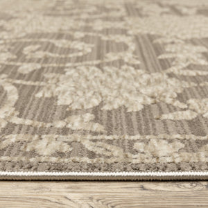 Oriental Weavers Capella Soft Polyester Indoor Area Rug – Versatile Designs With Texture For Modern And Traditional Spaces Grey,Beige Polyester Ccap09160235st