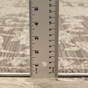 Oriental Weavers Capella Soft Polyester Indoor Area Rug – Versatile Designs With Texture For Modern And Traditional Spaces Grey,Beige Polyester Ccap09160235st