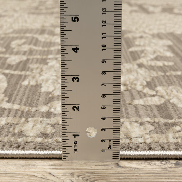 Oriental Weavers Capella Soft Polyester Indoor Area Rug – Versatile Designs With Texture For Modern And Traditional Spaces Grey,Beige Polyester Ccap09160235st