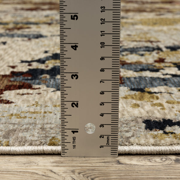 Oriental Weavers Capella Indoor Area Rug - Soft, Multi-level Polyester Design For Modern And Traditional Spaces Beige,Multi Polyester Ccap11240340st