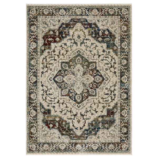 Oriental Weavers Capella Indoor Area Rug - Luxurious Softness With Bohemian Flair And Versatile Modern Designs Beige,Multi Polyester Ccap12160235st