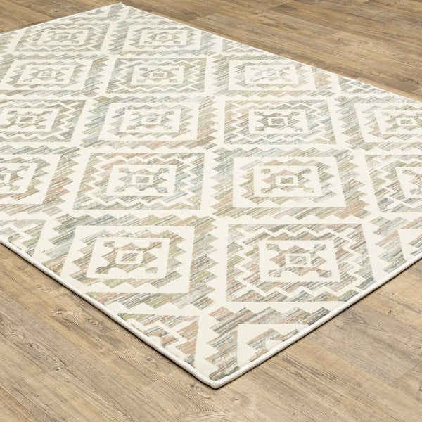 Oriental Weavers Capistrano Soft Touch Indoor Area Rug - Stylish High Low Design In Cool Neutrals For Modern Homes Ivory,Grey Polypropylene C288q1117165st