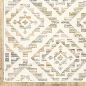 Oriental Weavers Capistrano Soft Touch Indoor Area Rug - Stylish High Low Design In Cool Neutrals For Modern Homes Ivory,Grey Polypropylene C288q1068230st