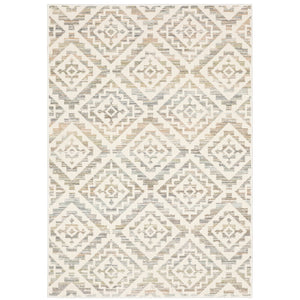 Oriental Weavers Capistrano Soft Touch Indoor Area Rug - Stylish High Low Design In Cool Neutrals For Modern Homes Ivory,Grey Polypropylene C288q1117165st
