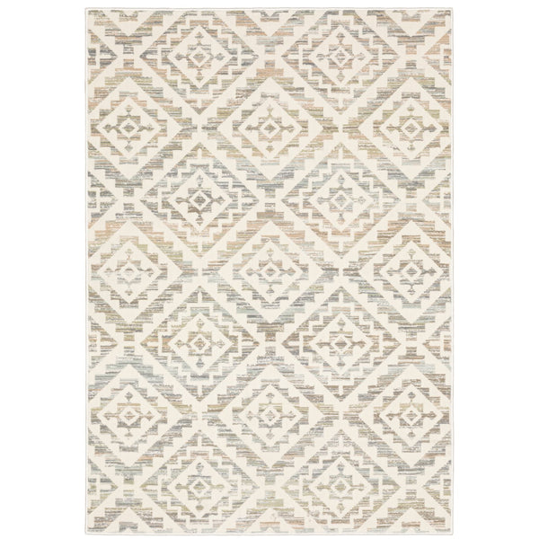 Oriental Weavers Capistrano Soft Touch Indoor Area Rug - Stylish High Low Design In Cool Neutrals For Modern Homes Ivory,Grey Polypropylene C288q1117165st
