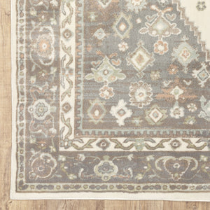 Oriental Weavers Capistrano Indoor Area Rug - Soft Handcrafted Design With High-low Texture For Modern Spaces Ivory,Grey Polypropylene C511e1117165st