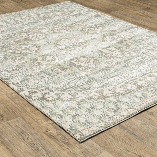 Oriental Weavers Capistrano Indoor Area Rug - Soft Touch Power Loomed Design With Neutral Tones For Any Space Ivory,Grey Polypropylene C517b1117165st