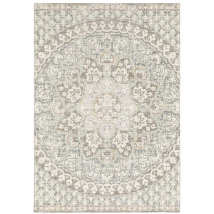 Oriental Weavers Capistrano Indoor Area Rug - Soft Touch Power Loomed Design With Neutral Tones For Any Space Ivory,Grey Polypropylene C517b1117165st