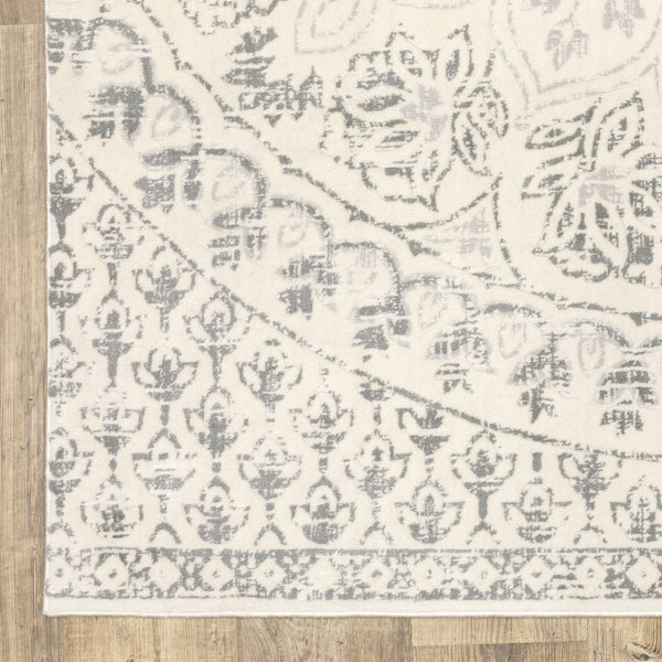 Oriental Weavers Capistrano Indoor Area Rug - Soft Touch Power Loomed Design With High Low Effect For Any Space Ivory,Grey Polypropylene C517c1068230st