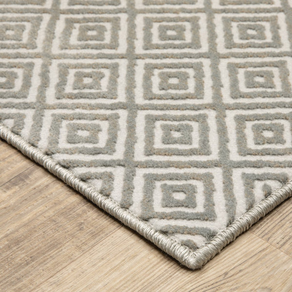Oriental Weavers Capistrano 525b1 Grey Indoor Area Rug - Luxurious Softness, Modern Design, 9'10" X 12'10" Size Grey Polypropylene C525b1300390st