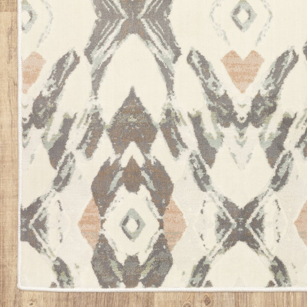 Oriental Weavers Capistrano Indoor Area Rug - Soft Touch Power Loomed Design With Cool Neutrals And Pastels Ivory,Pink Polypropylene C534a1117165st