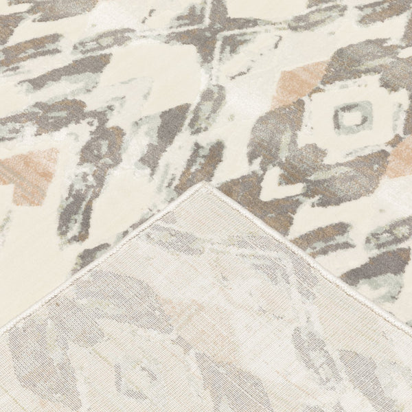 Oriental Weavers Capistrano Indoor Area Rug - Soft Touch Power Loomed Design With Cool Neutrals And Pastels Ivory,Pink Polypropylene C534a1117165st