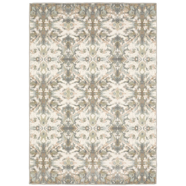 Oriental Weavers Capistrano Indoor Area Rug - Soft Touch Power Loomed Design In Cool Neutrals And Pastels Ivory,Multi Polypropylene C535b1117165st