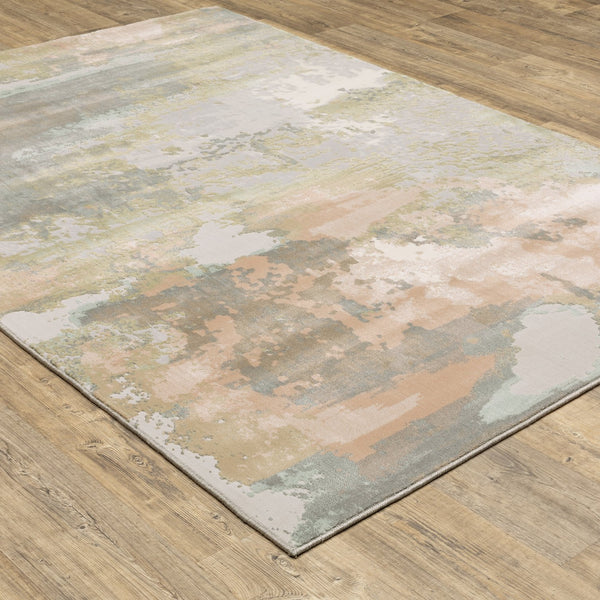 Oriental Weavers Capistrano Indoor Area Rug - Soft Touch, High-low Design With Cool Neutrals For Modern Spaces Grey,Pink Polypropylene C536a1117165st