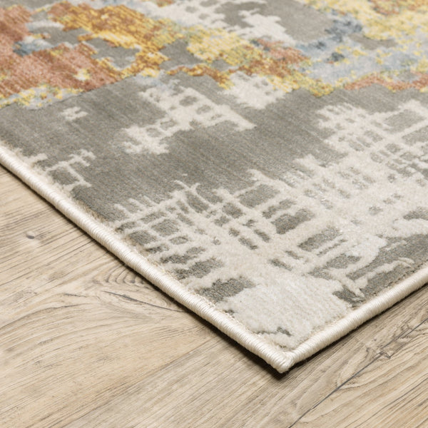 Oriental Weavers Caravan Luxurious Soft Indoor Area Rug - Stunning Nature-inspired Patterns In Rich, Vibrant Colors Grey,Blue Polyester C1340w068235st