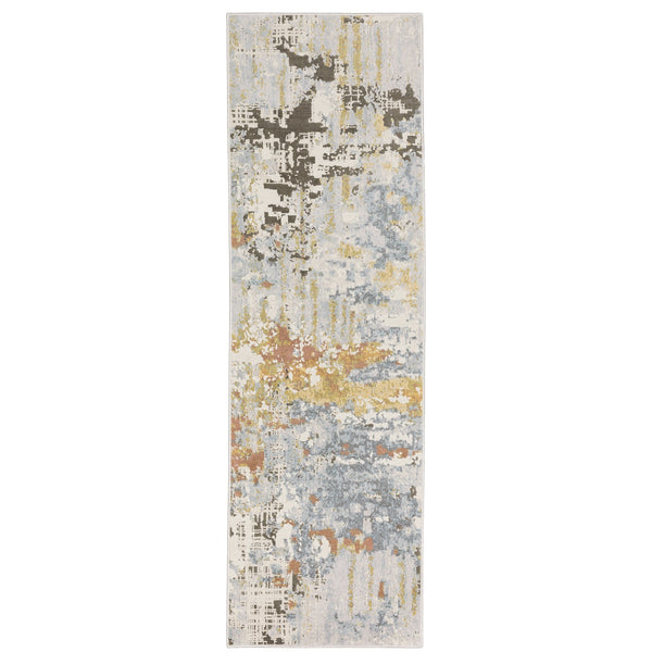 Oriental Weavers Caravan Luxurious Soft Indoor Area Rug - Stunning Nature-inspired Patterns In Rich, Vibrant Colors Grey,Blue Polyester C1340w068235st