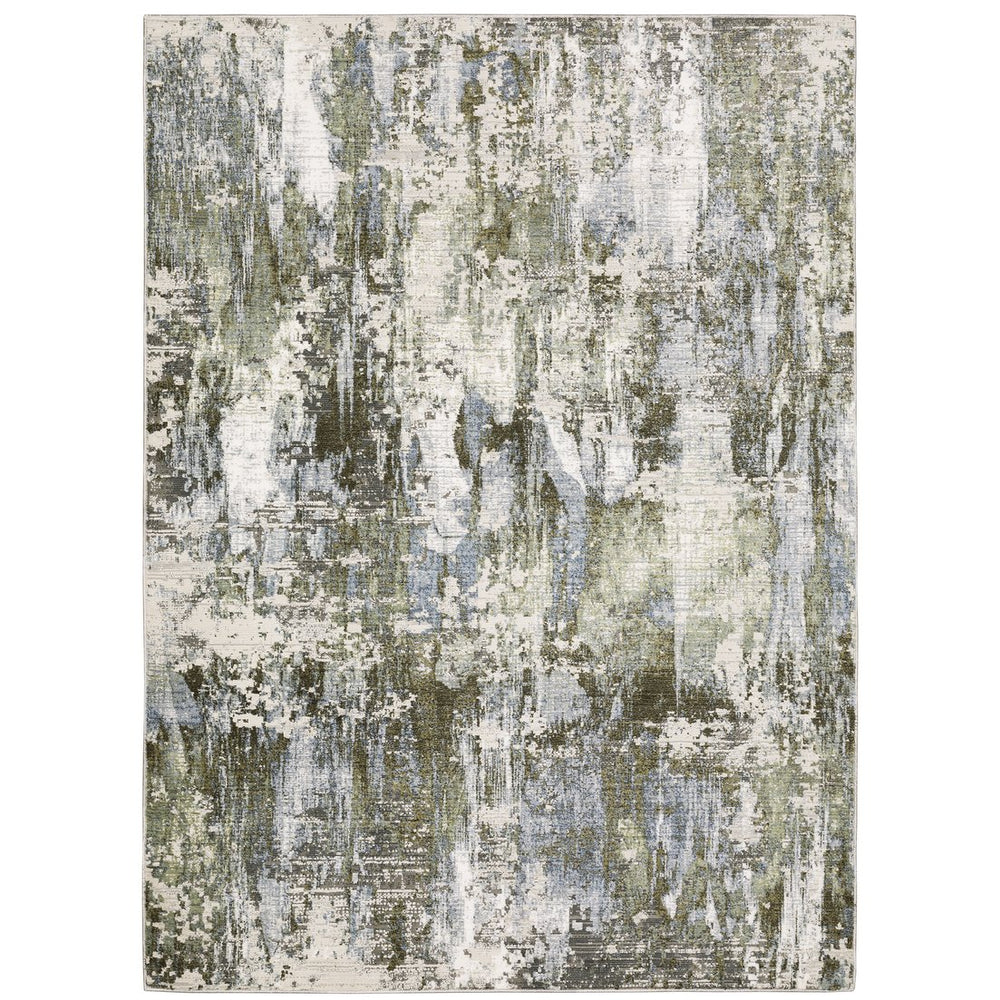 Oriental Weavers Caravan Luxurious Soft Area Rug - Nature-inspired Design With Rich Colors And Tactile Texture Green,Blue Polyester C2060f100153st
