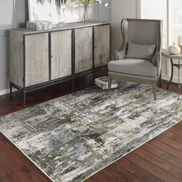 Oriental Weavers Caravan Luxurious Soft Area Rug - Nature-inspired Design With Rich Colors And Tactile Texture Green,Blue Polyester C2060f100153st