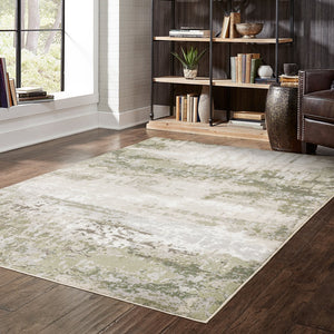 Oriental Weavers Caravan Luxuriously Soft Indoor Area Rug With Rich Textures Inspired By Nature's Beauty And Serenity Beige,Green Polyester C2061w100153st