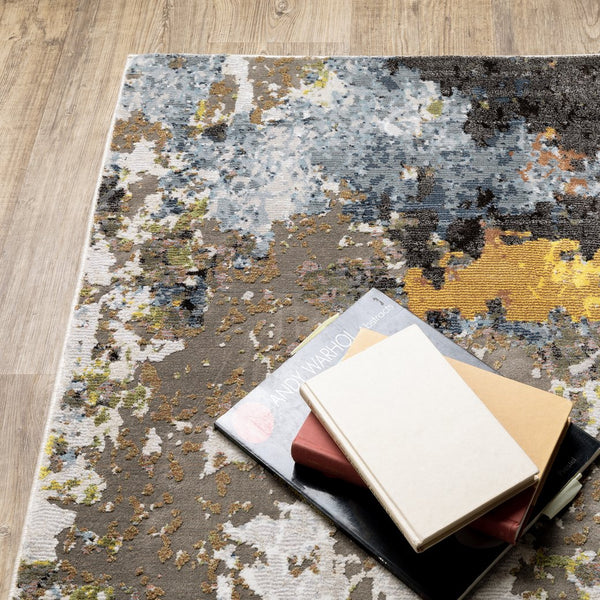 Oriental Weavers Caravan Luxuriously Soft Indoor Area Rug - Nature-inspired Textures In Rich, Vibrant Colors Grey,Multi Polyester C502x8100153st