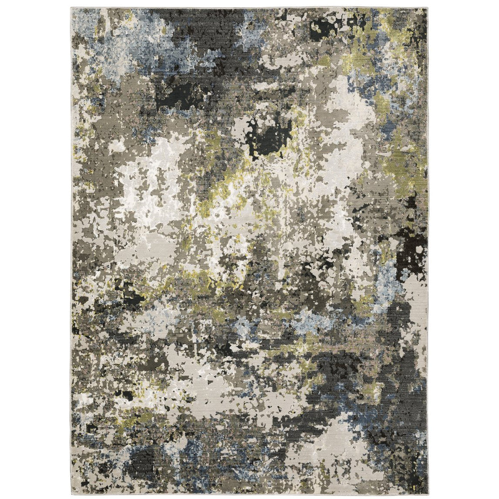 Oriental Weavers Caravan Luxuriously Soft Indoor Area Rug - Rich Color Palette Inspired By Nature's Beauty And Texture Grey,Green Polyester C502z8100153st