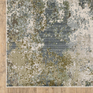 Oriental Weavers Caravan Indoor Area Rug - Luxuriously Soft, Nature-inspired Design With Rich Textures And Colors Blue,Green Polyester C5090e068235st