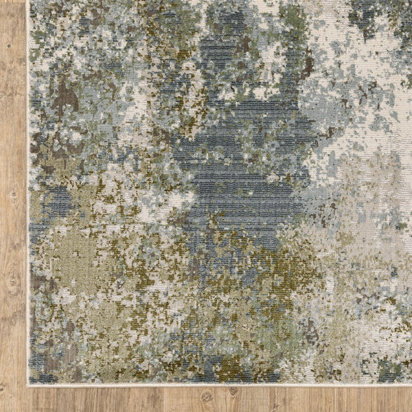 Oriental Weavers Caravan Indoor Area Rug - Luxuriously Soft, Nature-inspired Design With Rich Textures And Colors Blue,Green Polyester C5090e068235st