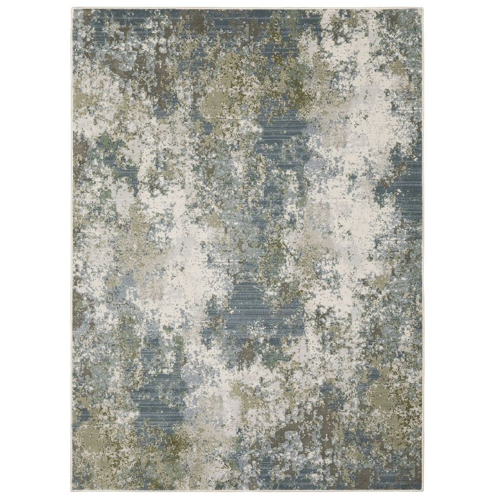 Oriental Weavers Caravan Indoor Area Rug - Luxuriously Soft, Nature-inspired Design With Rich Textures And Colors Blue,Green Polyester C5090e100153st
