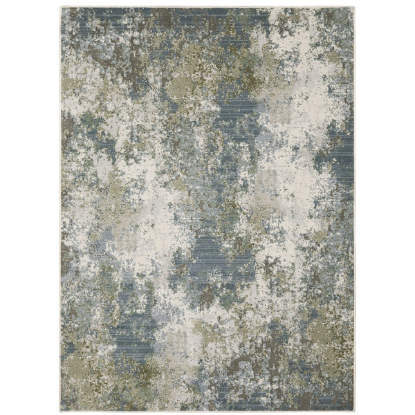 Oriental Weavers Caravan Indoor Area Rug - Luxuriously Soft, Nature-inspired Design With Rich Textures And Colors Blue,Green Polyester C5090e100153st