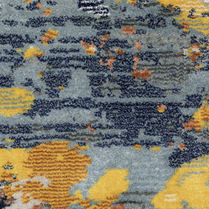 Oriental Weavers Caravan Luxuriously Soft Indoor Area Rug With Nature-inspired Patterns For Modern Spaces Yellow,Blue Polyester C530v8100153st