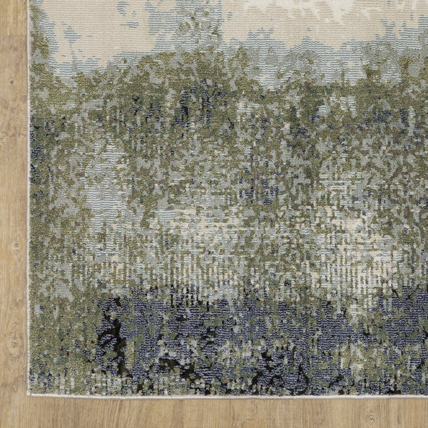 Oriental Weavers Caravan Luxurious Soft Area Rug With Nature-inspired Patterns In Rich Colors For Modern Spaces Blue,Green Polyester C5571h100153st