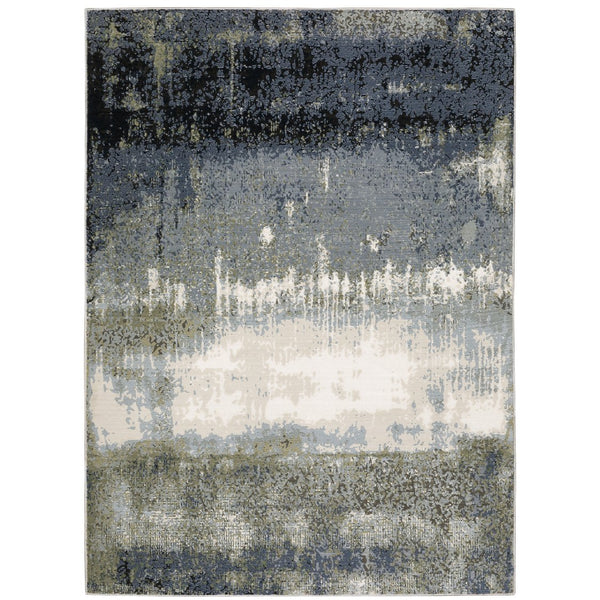 Oriental Weavers Caravan Luxurious Soft Area Rug With Nature-inspired Patterns In Rich Colors For Modern Spaces Blue,Green Polyester C5571h100153st