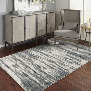 Oriental Weavers Caravan Luxurious Soft Indoor Area Rug With Nature-inspired Patterns In Rich, Vibrant Hues Blue,Grey Polyester C750w8100153st
