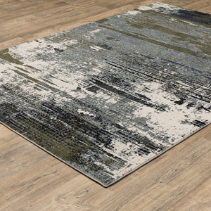 Oriental Weavers Caravan Luxurious Soft Indoor Area Rug - Nature-inspired Design With Rich Textures And Colors Blue,Green Polyester C8020l100153st