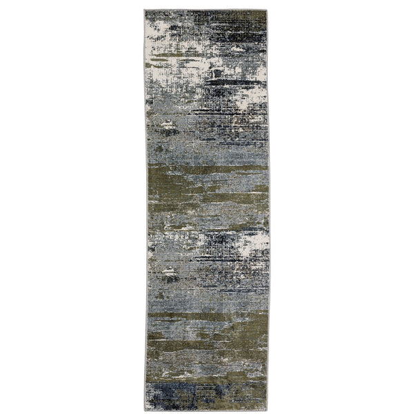 Oriental Weavers Caravan Luxurious Soft Indoor Area Rug - Nature-inspired Design With Rich Textures And Colors Blue,Green Polyester C8020l068235st