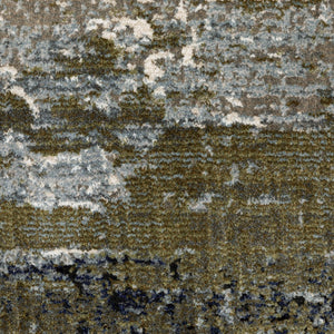Oriental Weavers Caravan Luxurious Soft Indoor Area Rug - Nature-inspired Design With Rich Textures And Colors Blue,Green Polyester C8020l100153st