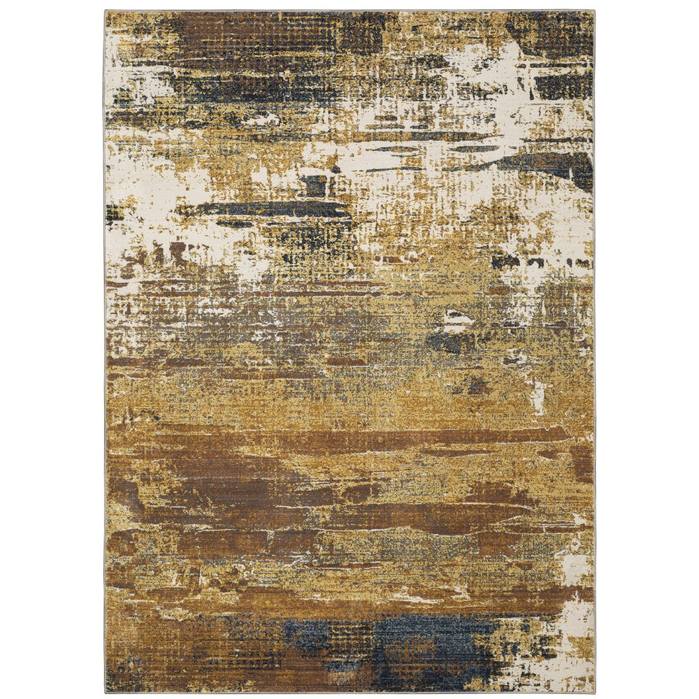 Oriental Weavers Caravan Luxurious Indoor Area Rug - Soft, Textured Design Inspired By Nature For Elegant Spaces Gold,Brown Polyester C8020x100153st