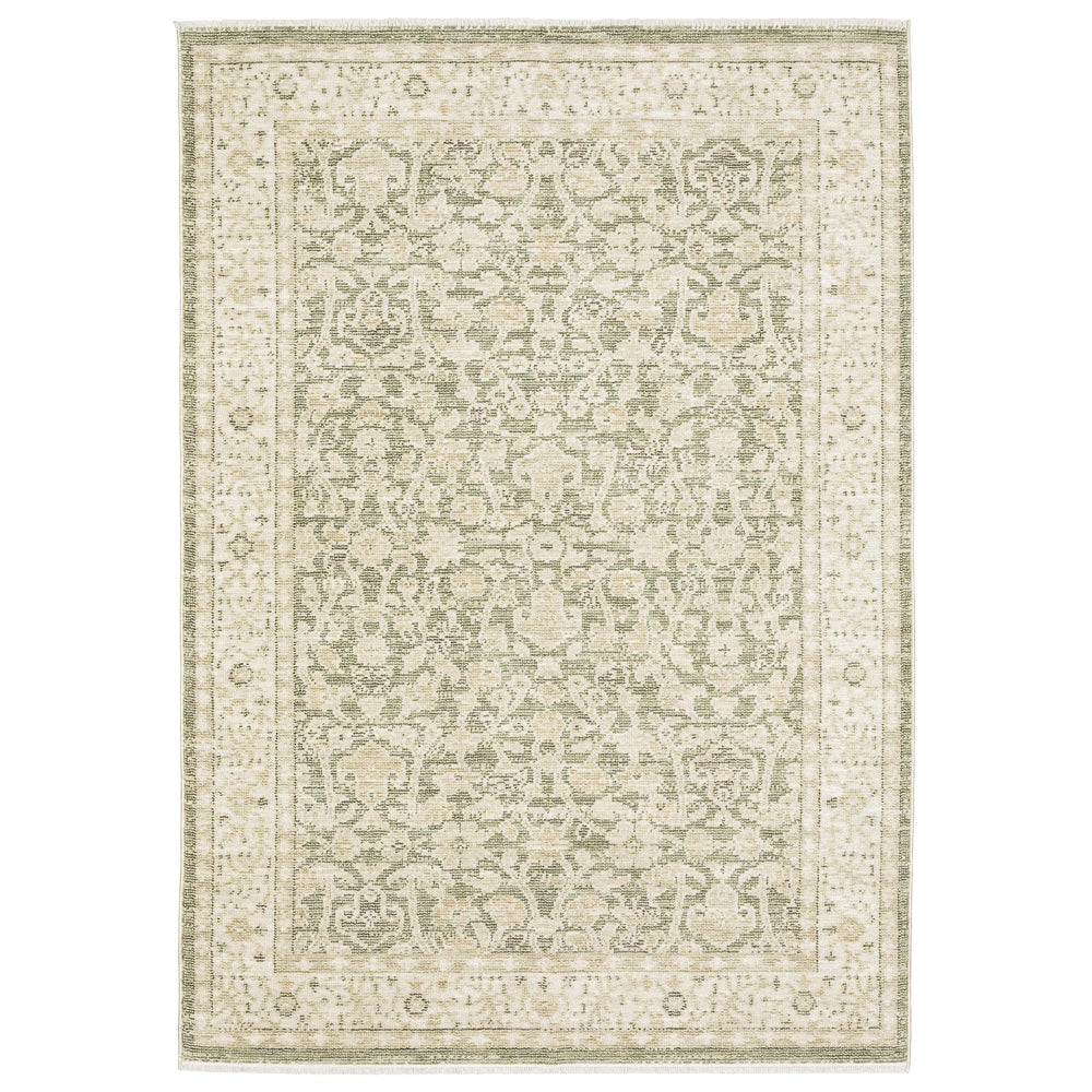 Oriental Weavers Caroline Vintage Botanical Runner Rug Cut Loop Polyester Pile Farmhouse Floor Accent CCRL01068230ST