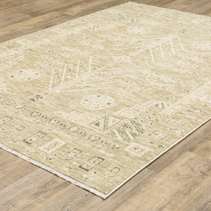 Oriental Weavers Caroline Vintage Botanical Polyester Area Rug with Cut Loop Pile and Artisan Fringe Detail 7'10"x10' CCRL05240305ST