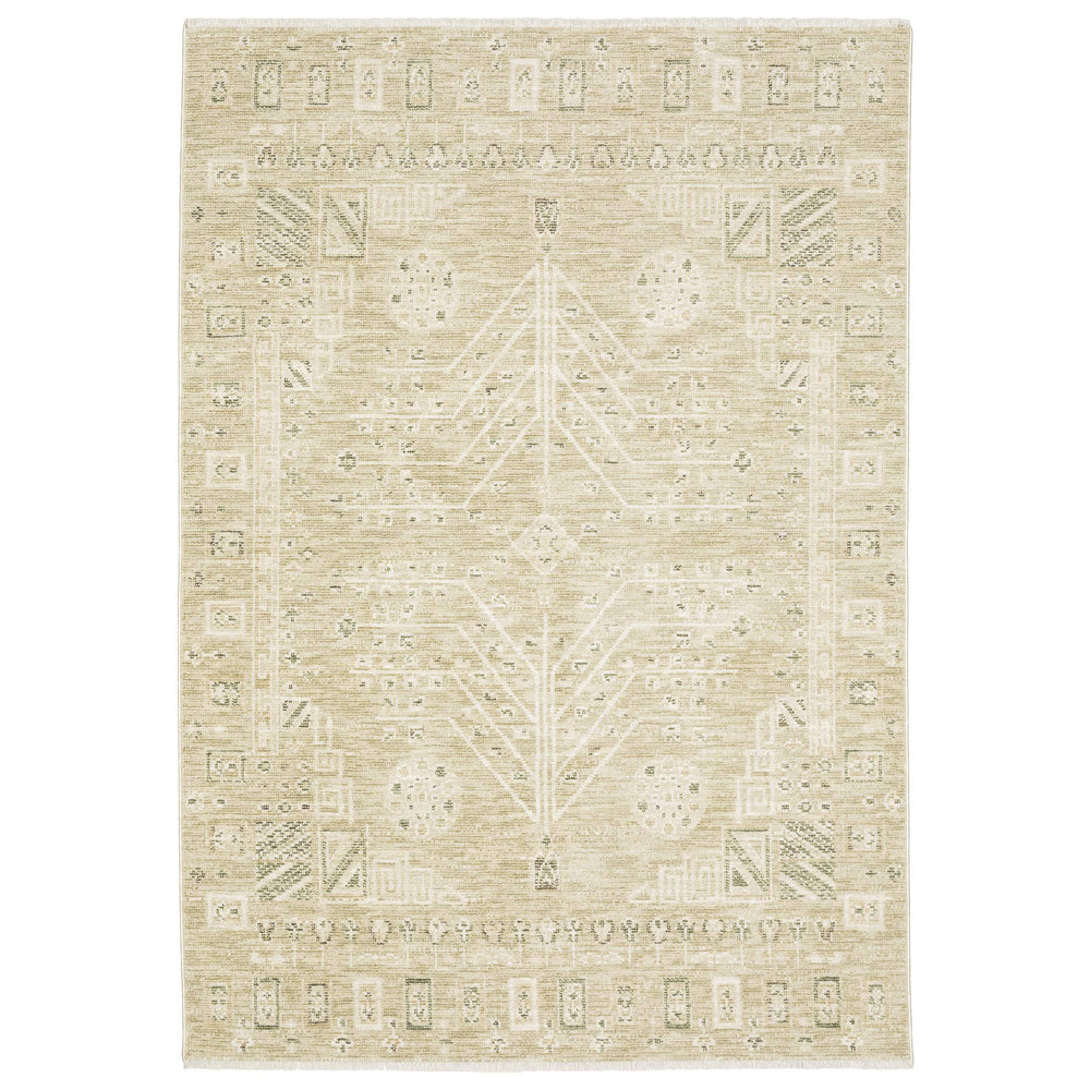 Oriental Weavers Caroline Vintage Botanical Runner Rug with Cut Loop Pile and Artisan Fringe Detail CCRL05068230ST