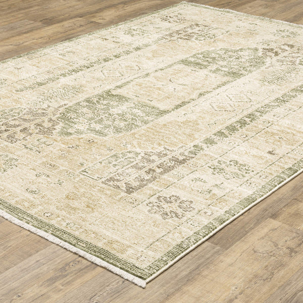 Oriental Weavers Caroline Botanical Global Area Rug Cut Loop Polyester Pile Vintage Farmhouse Living Room 9'10"x12'10" CCRL06300390ST