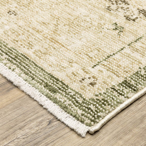 Oriental Weavers Caroline Vintage Botanical Indoor Runner Rug Cut Loop Polyester Artisan Fringe Accent CCRL06068230ST