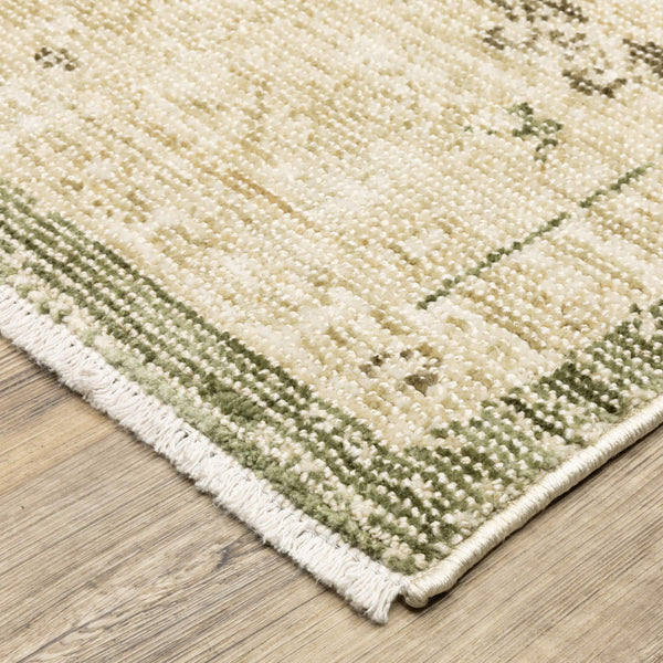 Oriental Weavers Caroline Vintage Botanical Indoor Runner Rug Cut Loop Polyester Artisan Fringe Accent CCRL06068230ST